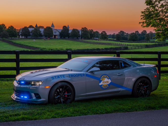 kentucky state police car corvette